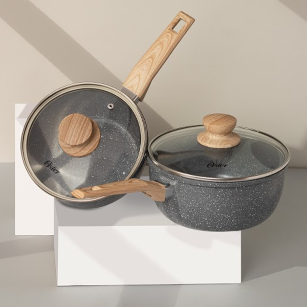 Panela Cerâmica Marble Antiaderente com Tampa 3,0L 20cm Dark Grey 138596.02 Oster-fdf112a0-941d-4177-947d-c1460d267cf9