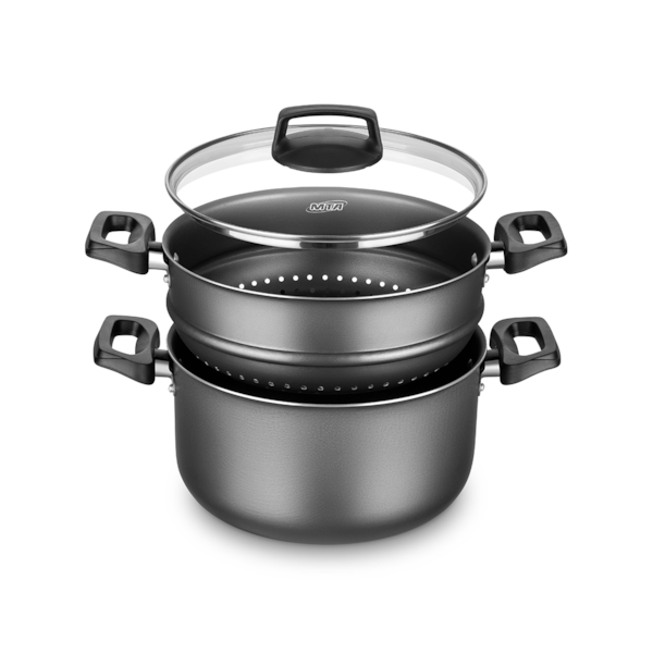 Panela Cozivapor com Tampa 3 em 1 20cm 3,2L Grafite 8215 MTA-71818264-6ef6-4593-9bc4-a2f330c859b3