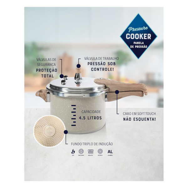 Panela De Pressão 4,5L Cerâmico Antiaderente Bravada Cream 15058702 Oster -70f0d6db-bfd2-4ecc-afed-b908858bd617