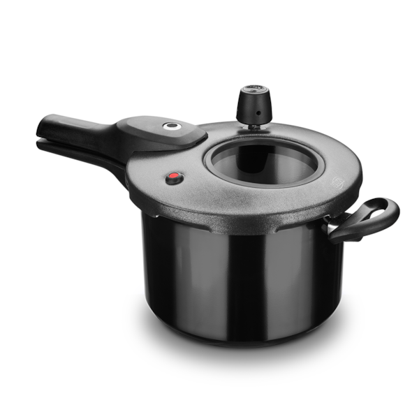 Panela de Pressão 4,5L Com Visor Superior N°20 Preta MTA 6610-bd631d3b-02a9-436a-be5c-ef9e21eb6e2d