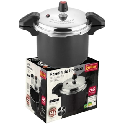Panela De Pressão Antiaderente 4,5 Litros Black Com Alça 2553 Eirilar-cf2b6ff3-4979-4e45-8aa3-0c0cde9b171e