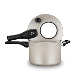 Panela de Pressão Baunilha Visor Superior 4,5L Fechamento Externo MTA 1277