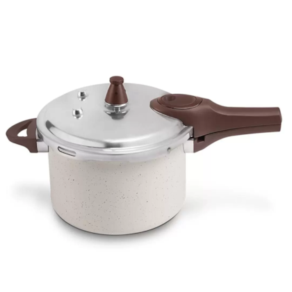 Panela de Pressão Ceramic Life Super Pressure com Fundo de Indução 6,8L Vanilla 4952/103 Brinox-5dbdef1a-db77-46cd-b4fe-f4468ad5cc35