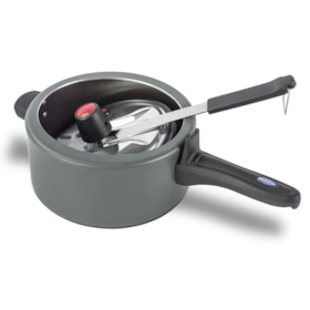 Panela de Pressão Cerâmica Antiaderente Life Vapt em Alumínio 3L 20cm Cinza 7238192 Brinox