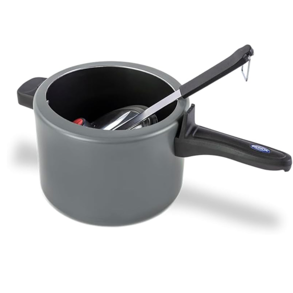 Panela de Pressão Cerâmica Antiaderente Life Vapt em Alumínio 4,5L 20cm Cinza 7238170 Brinox-e2c14a7e-0c56-44f4-ac4c-180489821641