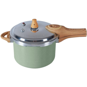 Panela de Pressão Cerâmica Antiaderente Pressure em Alumínio C/Ind 4,2L Verde 4952108 Brinox 