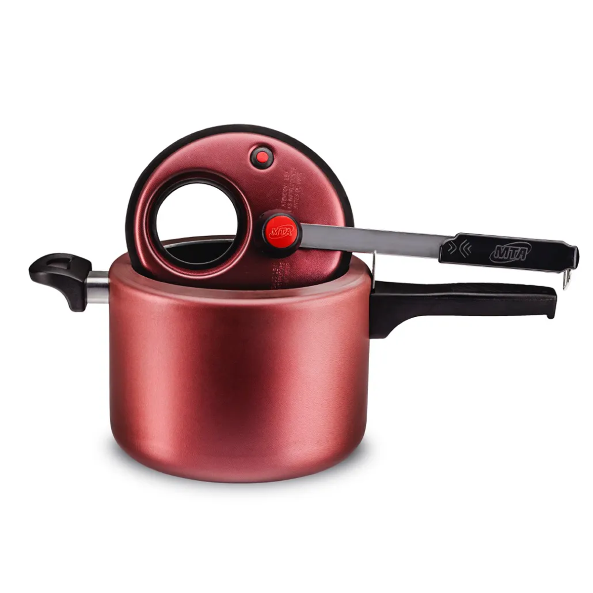 Panela de Pressão Cereja Fecho Interno Com Visor 4,5L 6023 MTA