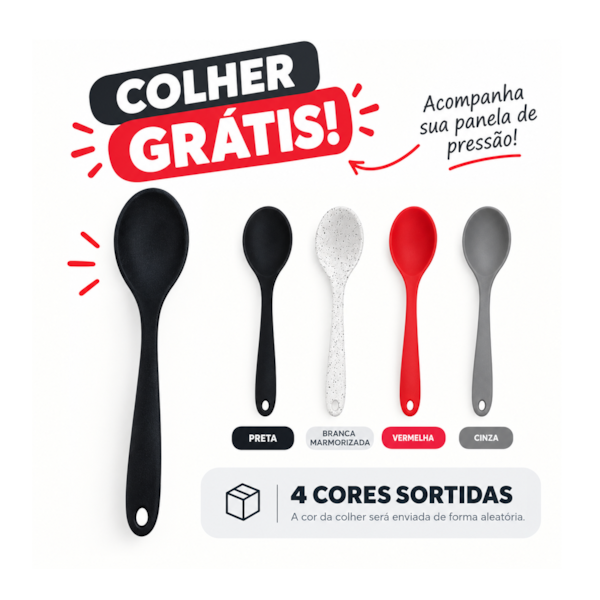 Panela de Pressão Clpressure C Ind 5,4L + Colher de Silicone-b707447a-d984-4e79-8baa-0bb571f4e386