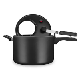 Panela De Pressão Com Visor 6,0L Preto/Bege 8498 MTA