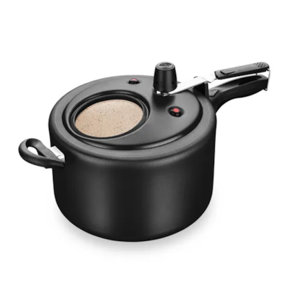 Panela De Pressão Com Visor 8,0L Preto/Bege 8499 MTA