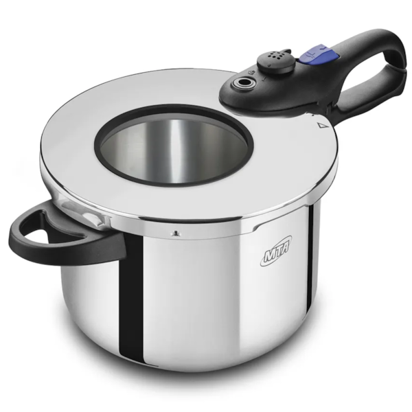 Panela de Pressão Inox de Fechamento Externo 6,0L com Cozi-Vapor e Visor de Vidro 6020 MTA-09aaedb9-d019-4883-baac-6ece44da5cc1