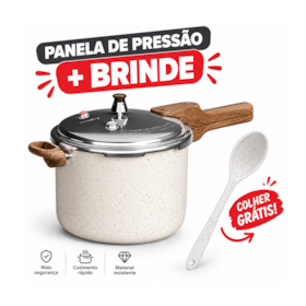 Panela de Pressão Presscook 4,2L Mármol + Colher de Silicone