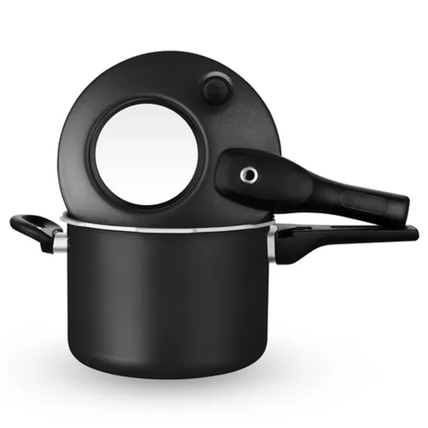 Panela de Pressão Superior Com Fech. Externo Preto/Bege com Visor 4,5L 8500 MTA-4bfb3e43-91c7-4a30-8db2-7fad545e0e6f