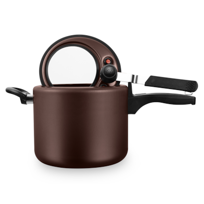 Panela de Pressão Superior com Visor 4,5L Chocolate 9195 MTA-b96f6730-7805-45ea-803c-27a6a945f179