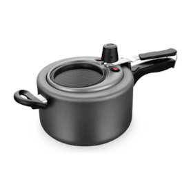 Panela de Pressão Superior Fechamento Interno com Visor 3,0L Grafite MTA