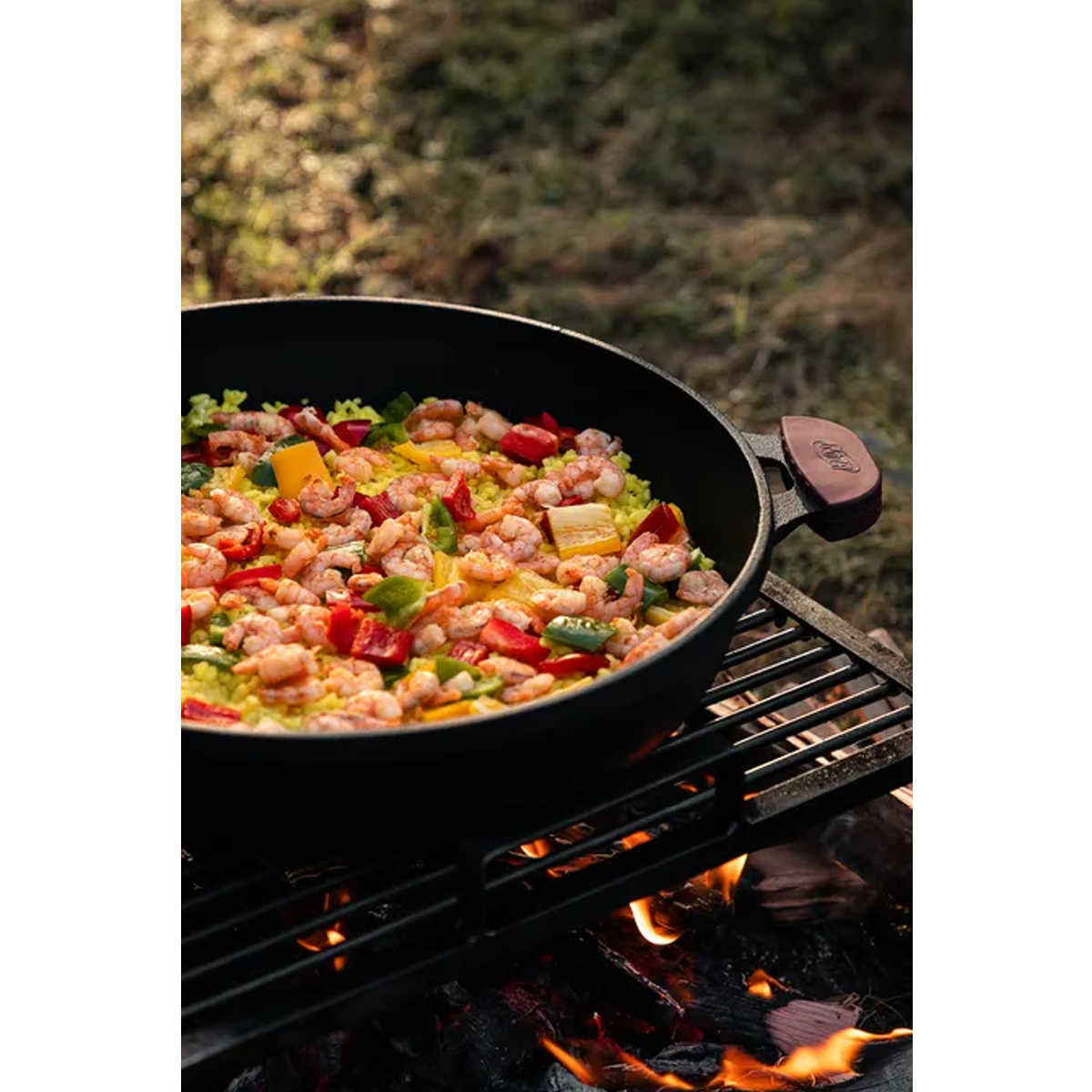 Panela Disco Alto TVT Em Ferro Fundido para Forno/Fogão 36cm 6,9L