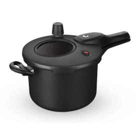 Panela Pressão Cerâmica Indução 4,5LT Preto 6604 MTA