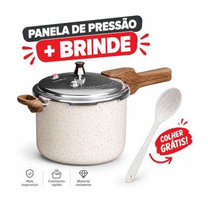 Panela Pressão Presscook 6,8L Mármol -167ed827-e17f-47a6-90e7-5b857ae0a3e9