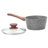 Panela Style Cook Cerâmica em Alumínio Indução 16cm 1,3L Grafito 8819 Mimo Style