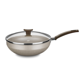 Panela Wok 2,8L Com Tampa de Vidro N°24 Baunilha MTA 1270