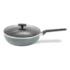 Panela Wok Cerâmic Life Preserve em Alumínio Com Tampa 28cm 3,55L Cinza 7238/168 Brinox