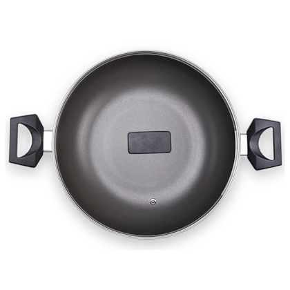 Panela Wok Cerâmic Life Preserve em Alumínio Com Tampa 28cm 3,55L Cinza 7238/195 Brinox-90777638-d181-4515-833c-3cd1bd3a19ac