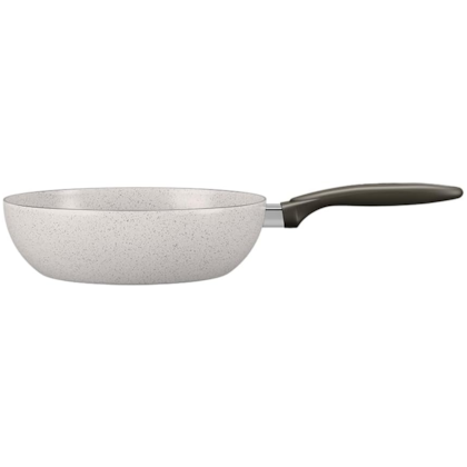 Panela Wok Cêramic Life Suprema Aluminio Antiaderente 24cm 2,3L Vanilla 7244/373 Brinox