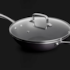 Panela Wok Ceramic Life Unique  Em Alumínio 3,0L 28cm Indução Cinza 4793134 Brinox