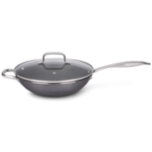 Panela Wok Ceramic Life Unique  Em Alumínio 3,0L 28cm Indução Cinza 4793134 Brinox