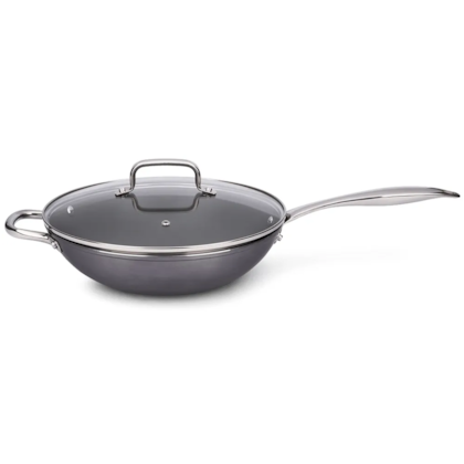 Panela Wok Ceramic Life Unique  Em Alumínio 3,0L 28cm Indução Cinza 4793134 Brinox