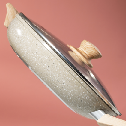 Panela Wok Cerâmic Marble Em Alumínio Antiaderente 31cm 5,5L Cinza Dust 138597.02 Oster-280501eb-4779-4e21-a2d3-422ae1453c97