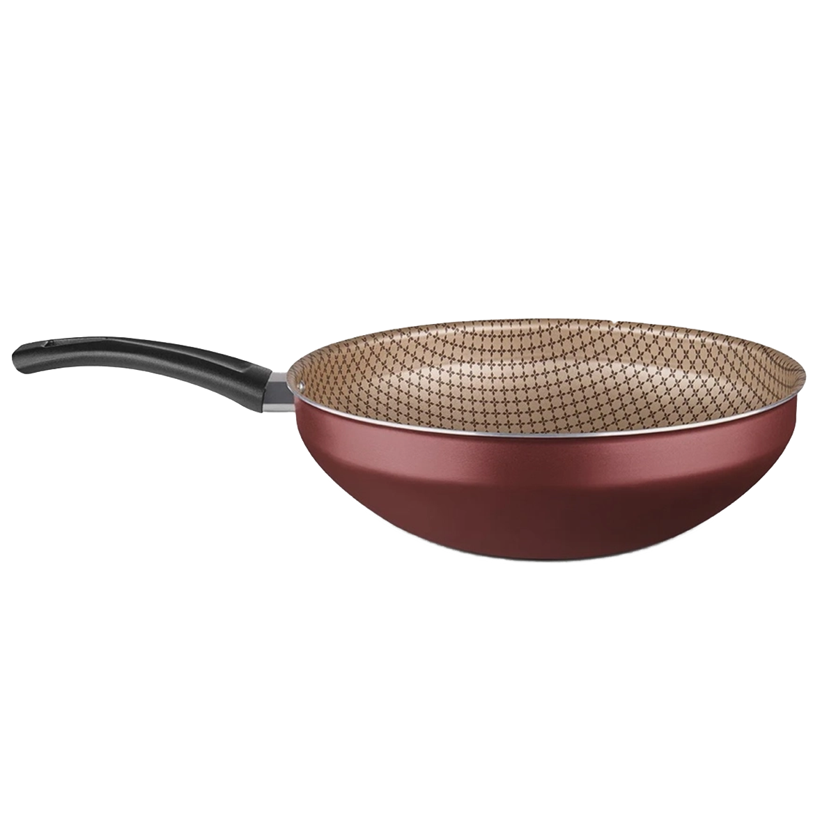 Panela Wok Flora Super Flon em Alumínio 24cm 2,8L Cereja 8906 MTA