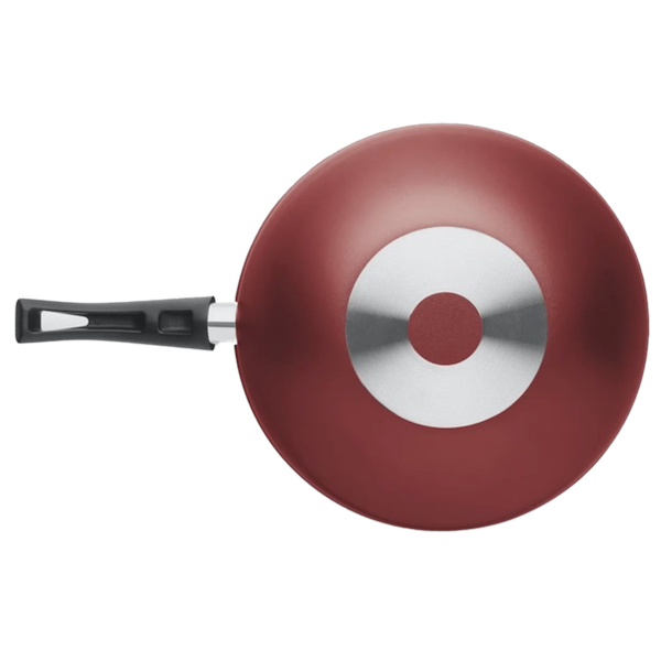 Panela Wok Flora Super Flon em Alumínio 24cm 2,8L Cereja 8906 MTA-3cf90908-181b-442e-ab7a-58e3e61476bc