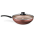 Panela Wok Flora Super Flon em Alumínio 24cm 2,8L Chocolate 9197 MTA