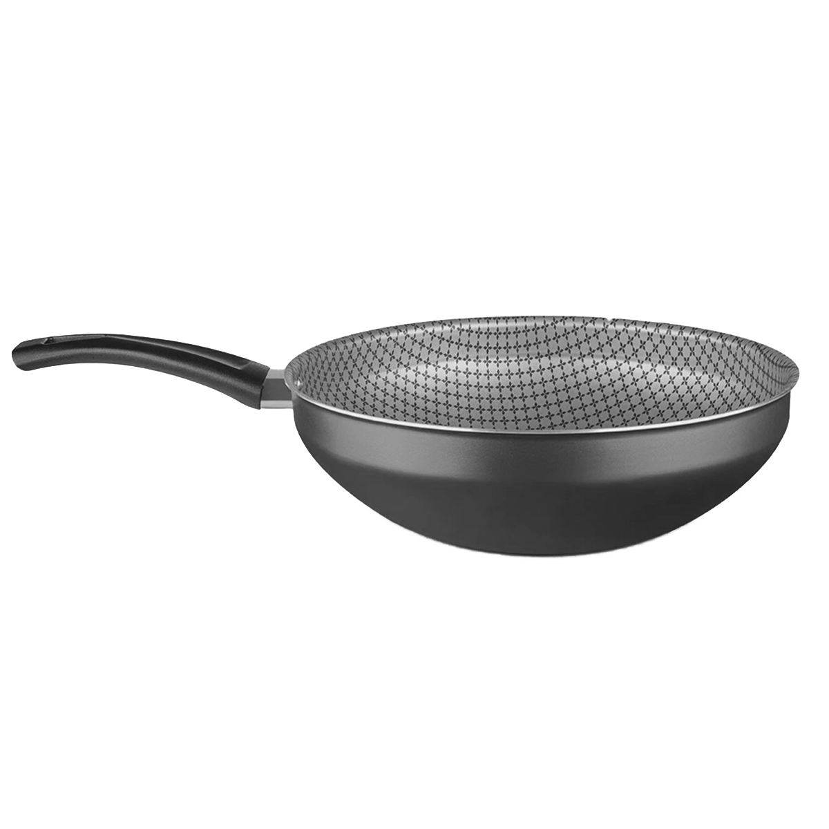 Panela Wok Flora Super Flon em Alumínio 24cm 2,8L Grafite 8102 MTA