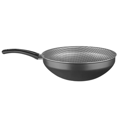 Panela Wok Flora Super Flon em Alumínio 24cm 2,8L Grafite 8102 MTA