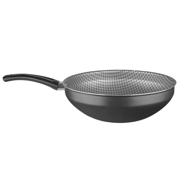 Panela Wok Flora Super Flon em Alumínio 24cm 2,8L Grafite 8102 MTA-32835725-cbdc-4378-a225-2c7a8a63270b