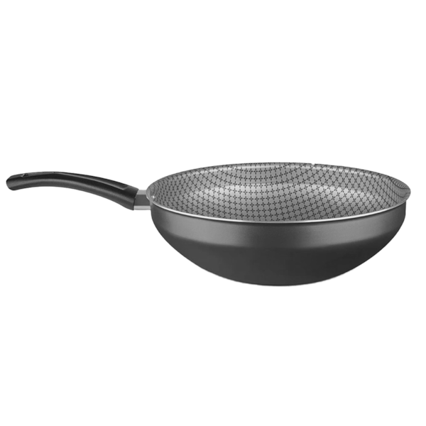 Panela Wok Flora Super Flon em Alumínio 24cm 2,8L Grafite 8102 MTA-2a369447-bf99-4048-b1c7-92f814124710