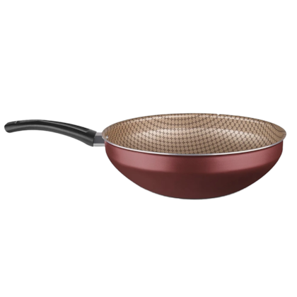 Panela Wok Flora Super Flon em Alumínio 28cm 4,3L Cereja 8907 MTA-32659782-1652-4d5f-afc7-7ae2fcc28cf4