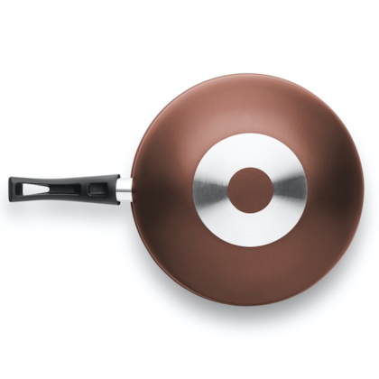 Panela Wok Flora Super Flon Em Alumínio 28cm 4,3L Chocolate 9198 MTA-7d06ff4e-a2d5-45fd-80d8-772e330afdfd