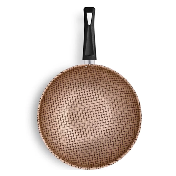 Panela Wok Flora Super Flon Em Alumínio 28cm 4,3L Chocolate 9198 MTA-104d4f32-2cd3-48c1-b366-66db2065c843