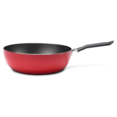 Panela Wok Garlic Pro Flon em Alumínio 28cm 4,1L Vermelho 7001/ 367 Brinox