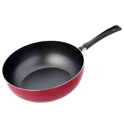 Panela Wok Garlic Pro Flon em Alumínio 28cm 4,1L Vermelho 7001/ 367 Brinox-7cd4e4f1-2025-4bd5-be98-5f41d1036883