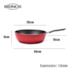 Panela Wok Garlic Pro Flon em Alumínio 28cm 4,1L Vermelho 7001/ 367 Brinox