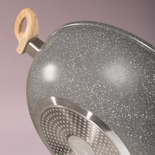 Panela Wok Marble Cerâmic Antiaderente Em Alumínio 34cm 7,0L Dark Grey 138303.02 Oster-a754acee-9118-4c69-9fb2-9c1f2de98971