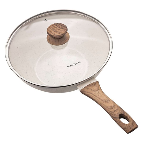 Panela Wok Style Cook Cerâmica Alumínio com Indução 28cm 4,15L Mármol 8755 Mimo Style-83a18824-0633-4b58-9715-f69e4e7c1747