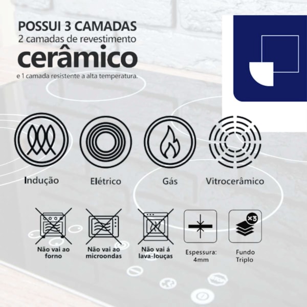 Panela Wok Style Cook Cerâmica Alumínio com Indução 28cm 4,15L Mármol 8755 Mimo Style-822d5a75-16e3-4489-9a52-5b8e86dcfd0e