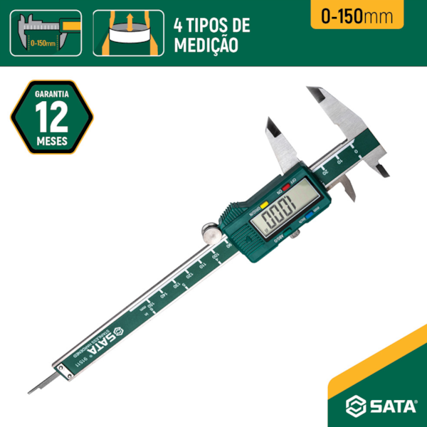 Paquímetro Digital Pro 150mm com Display Multifunção ST91511SC Sata -c6665957-b3d9-4074-b4f6-101390c3eba1