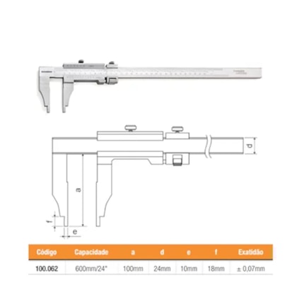 Paquímetro Para Serviço Pesado 600mm/24 100.062 Digimess-e7915db0-b1be-4281-abba-9d8e04283611