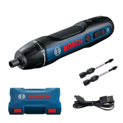 Parafusadeira a Bateria Bosch Go 3,6V BIVOLT com 2 Bits e 1 cabo USB-376cc55f-e054-401f-ac0a-2556c3d88e9c